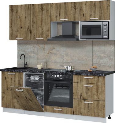 

Кухонный гарнитур, Мила Лайт 2.15-ПМ4