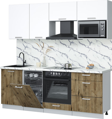 

Кухонный гарнитур, Мила Лайт 2.15-ПМ4