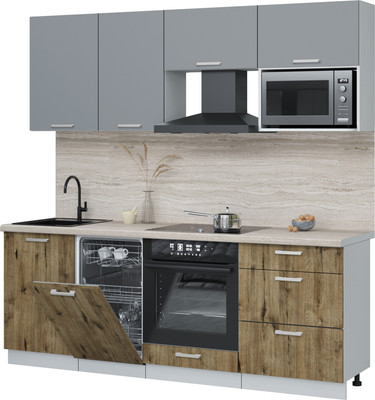 

Кухонный гарнитур, Мила Лайт 2.15-ПМ4