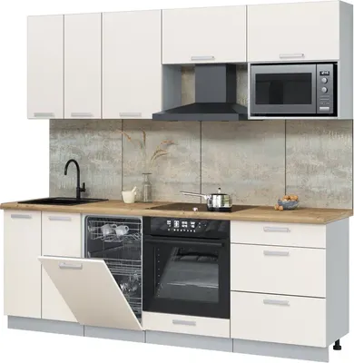 

Кухонный гарнитур, Мила Лайт 2.25-ПМ4