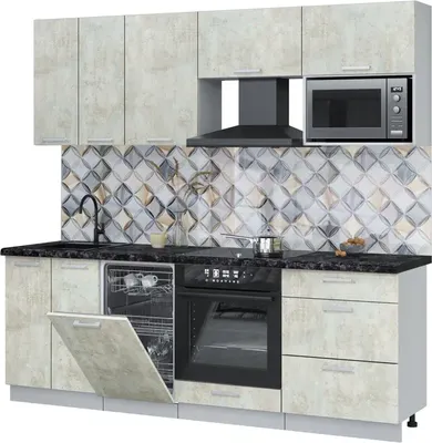 

Кухонный гарнитур, Мила Лайт 2.25-ПМ4