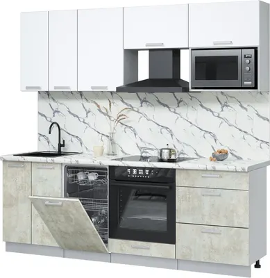 

Кухонный гарнитур, Мила Лайт 2.25-ПМ4