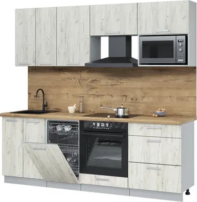 

Кухонный гарнитур, Мила Лайт 2.25-ПМ4