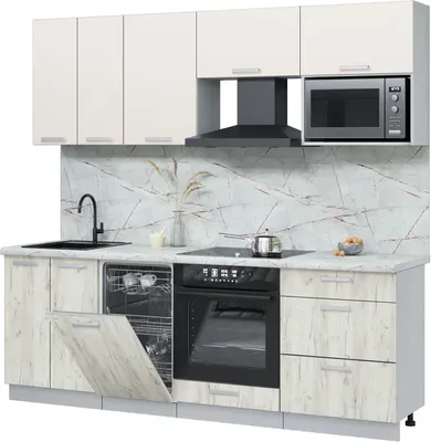 

Кухонный гарнитур, Мила Лайт 2.25-ПМ4