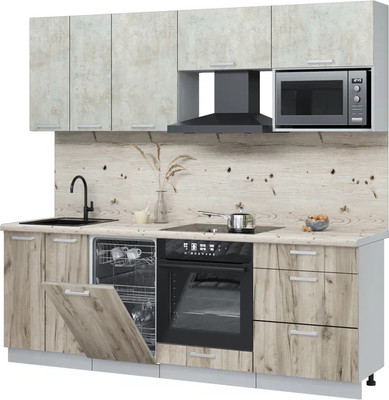 

Кухонный гарнитур, Мила Лайт 2.25-ПМ4