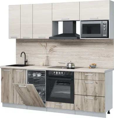 

Кухонный гарнитур, Мила Лайт 2.25-ПМ4