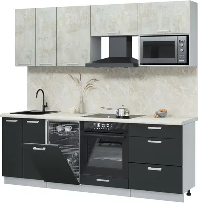 

Кухонный гарнитур, Мила Лайт 2.25-ПМ4