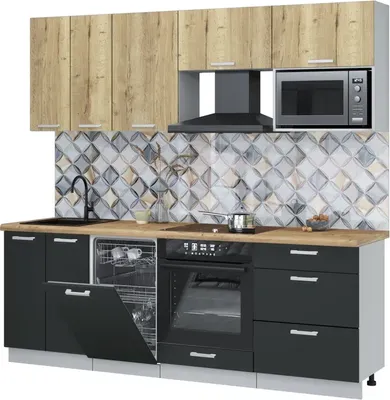 

Кухонный гарнитур, Мила Лайт 2.25-ПМ4