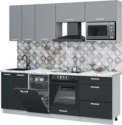 

Кухонный гарнитур, Мила Лайт 2.25-ПМ4