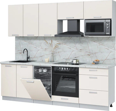 

Кухонный гарнитур, Мила Лайт 2.45-ПМ4