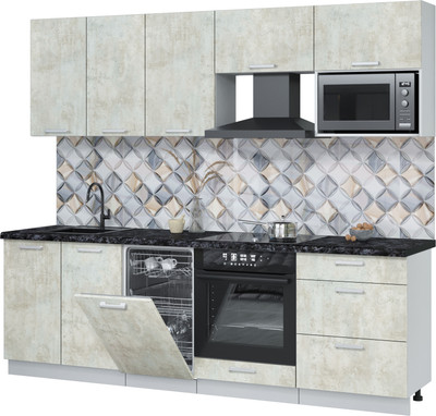 

Кухонный гарнитур, Мила Лайт 2.45-ПМ4