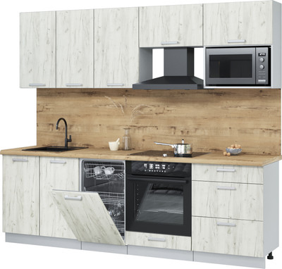 

Кухонный гарнитур, Мила Лайт 2.45-ПМ4