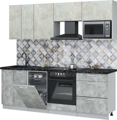 

Кухонный гарнитур, Мила Лайт 2.25-ПМ4