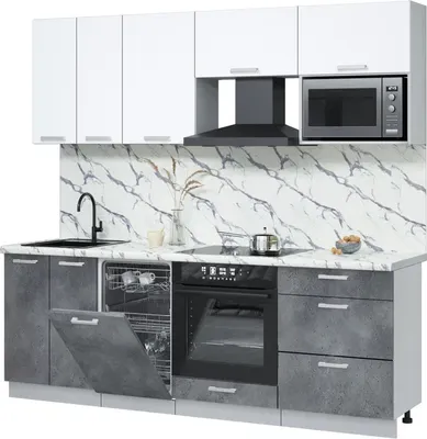 

Кухонный гарнитур, Мила Лайт 2.25-ПМ4