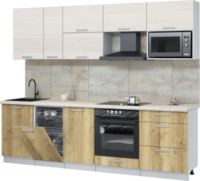 

Кухонный гарнитур, Мила Лайт 2.6-ПМ4