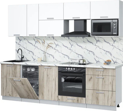 

Кухонный гарнитур, Мила Лайт 2.6-ПМ4