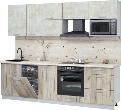 

Кухонный гарнитур, Мила Лайт 2.6-ПМ4