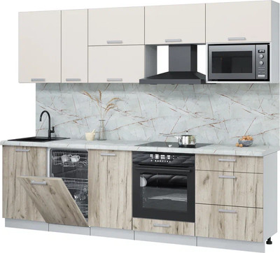 

Кухонный гарнитур, Мила Лайт 2.6-ПМ4