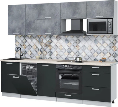 

Кухонный гарнитур, Мила Лайт 2.6-ПМ4