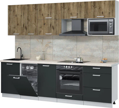 

Кухонный гарнитур, Мила Лайт 2.6-ПМ4