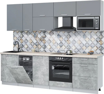 

Кухонный гарнитур, Мила Лайт 2.6-ПМ4