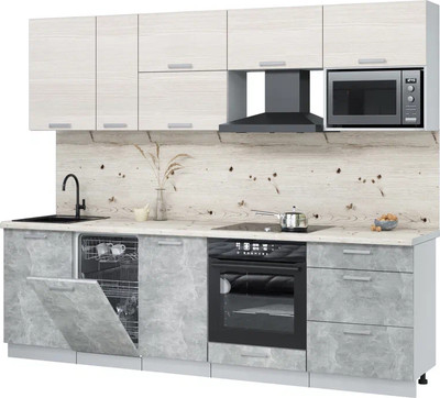 

Кухонный гарнитур, Мила Лайт 2.6-ПМ4