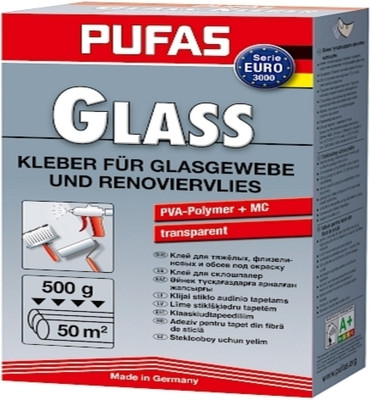 

Клей для обоев, Glass Kleber для стеклообоев