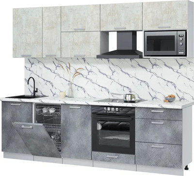 

Кухонный гарнитур, Мила Лайт 2.6-ПМ4