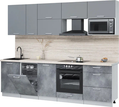 

Кухонный гарнитур, Мила Лайт 2.6-ПМ4