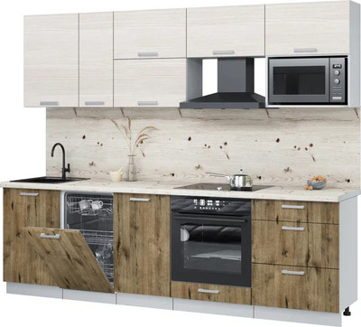 

Кухонный гарнитур, Мила Лайт 2.6-ПМ4