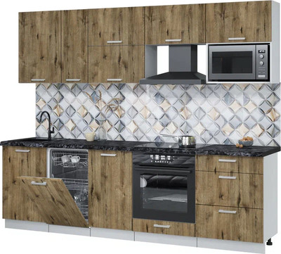 

Кухонный гарнитур, Мила Лайт 2.6-ПМ4