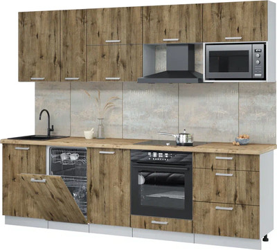 

Кухонный гарнитур, Мила Лайт 2.6-ПМ4