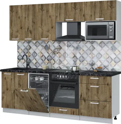 

Кухонный гарнитур, Мила Лайт 2.25-ПМ4