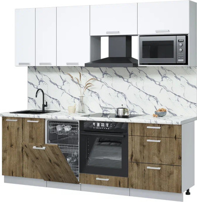 

Кухонный гарнитур, Мила Лайт 2.25-ПМ4