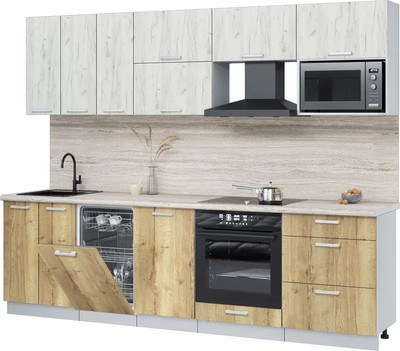 

Кухонный гарнитур, Мила Лайт 2.7-ПМ4