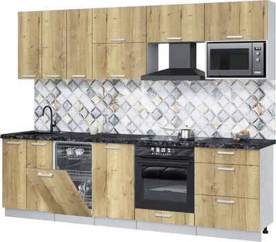 

Кухонный гарнитур, Мила Лайт 2.7-ПМ4