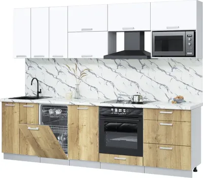 

Кухонный гарнитур, Мила Лайт 2.7-ПМ4