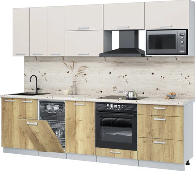 

Кухонный гарнитур, Мила Лайт 2.7-ПМ4