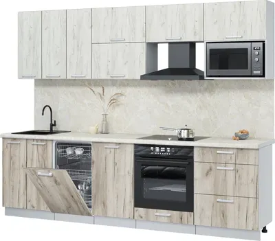 

Кухонный гарнитур, Мила Лайт 2.7-ПМ4