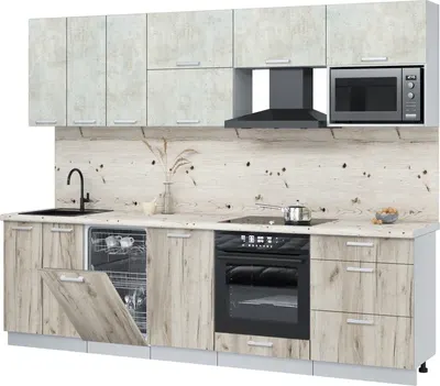 

Кухонный гарнитур, Мила Лайт 2.7-ПМ4