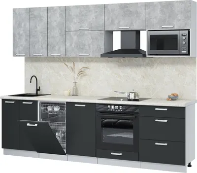 

Кухонный гарнитур, Мила Лайт 2.7-ПМ4