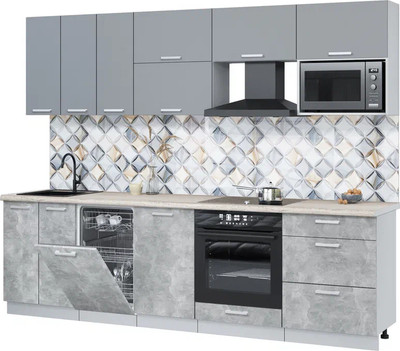 

Кухонный гарнитур, Мила Лайт 2.7-ПМ4