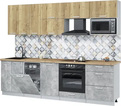 

Кухонный гарнитур, Мила Лайт 2.7-ПМ4