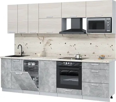 

Кухонный гарнитур, Мила Лайт 2.7-ПМ4