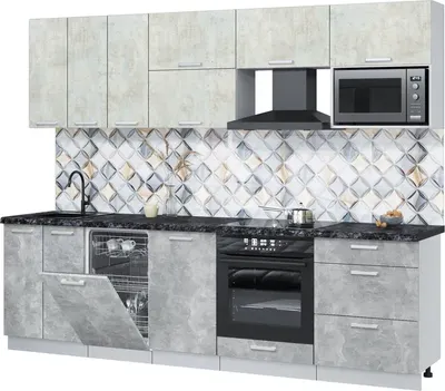 

Кухонный гарнитур, Мила Лайт 2.7-ПМ4