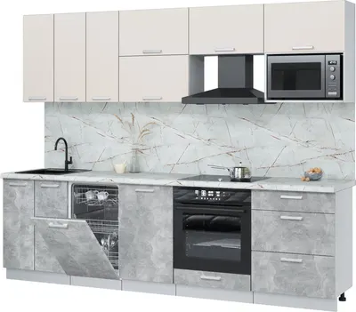 

Кухонный гарнитур, Мила Лайт 2.7-ПМ4