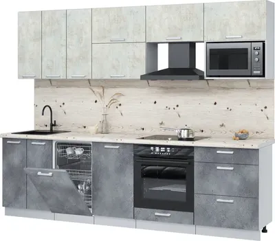 

Кухонный гарнитур, Мила Лайт 2.7-ПМ4