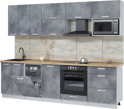 

Кухонный гарнитур, Мила Лайт 2.7-ПМ4