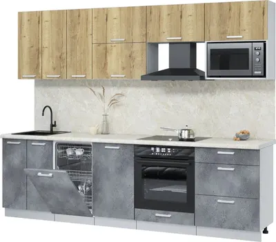 

Кухонный гарнитур, Мила Лайт 2.7-ПМ4