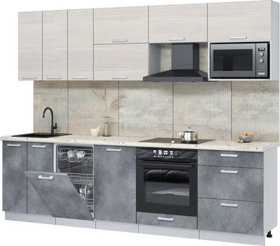 

Кухонный гарнитур, Мила Лайт 2.7-ПМ4